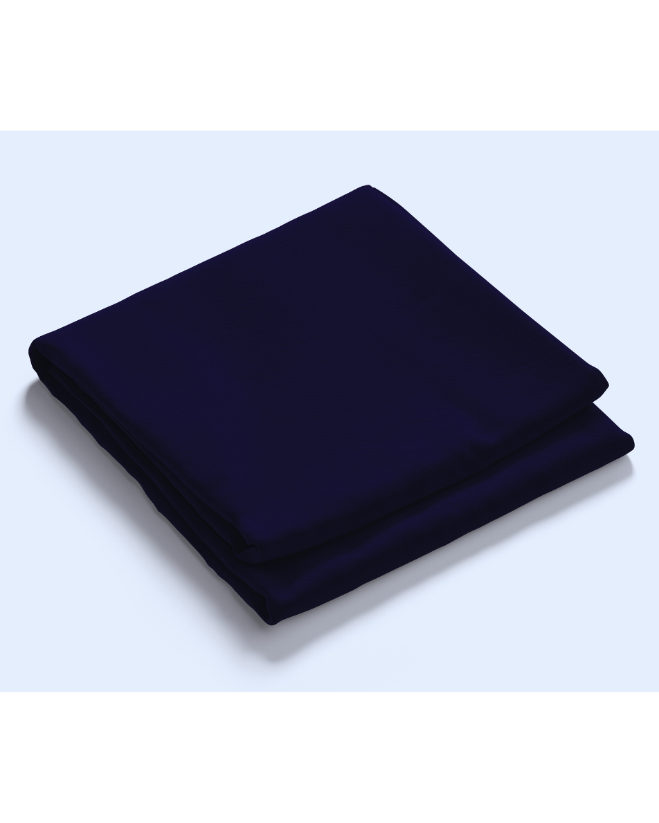 Cosmic Dream 300TC Satin Cotton Bedsheet in Navy Blue