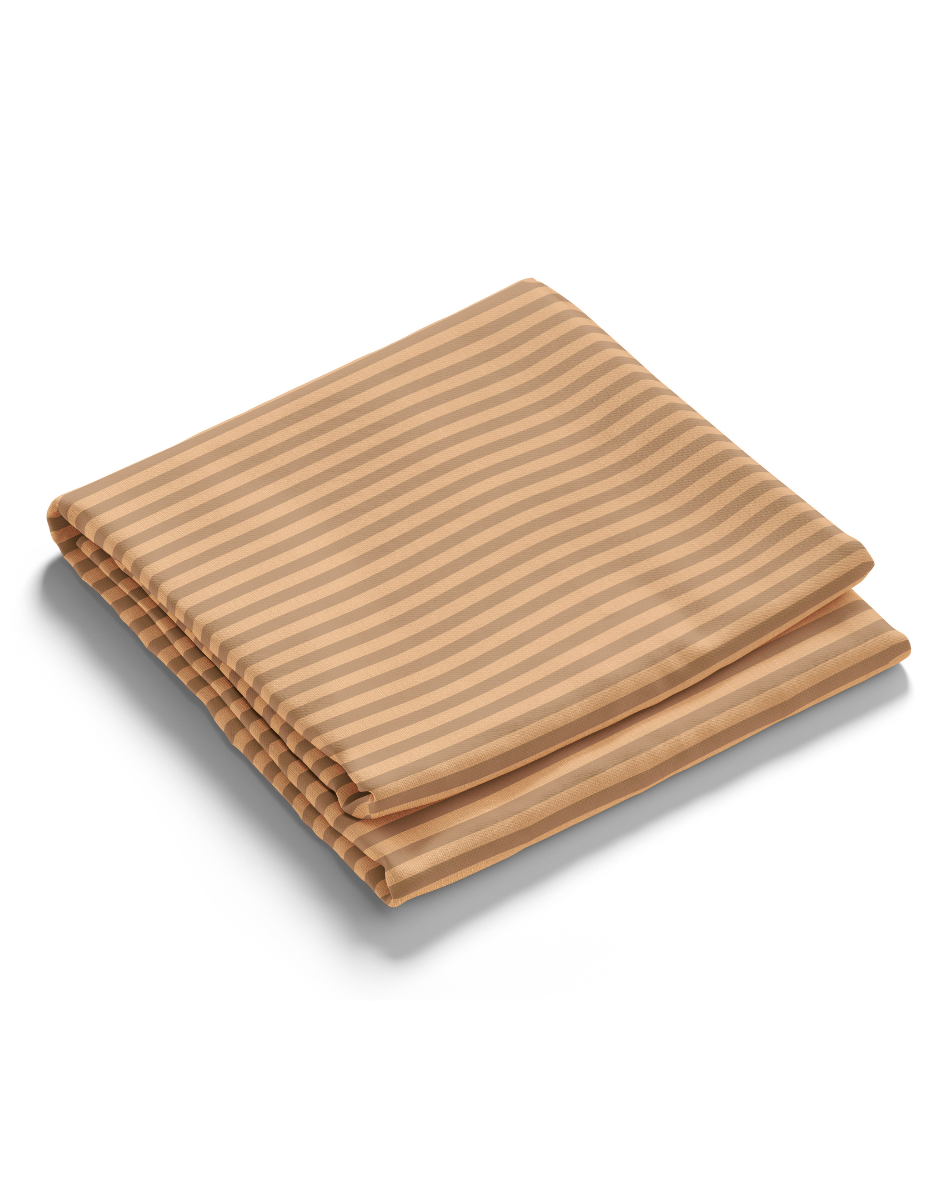 Earthen Edition 300TC Satin Stripe Bedsheet in Taupe