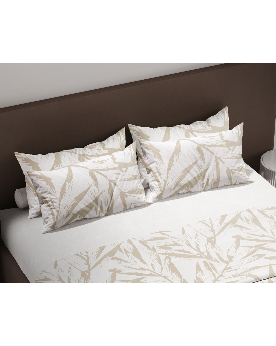 Birch 300TC Satin Cotton Bedsheet in Beige
