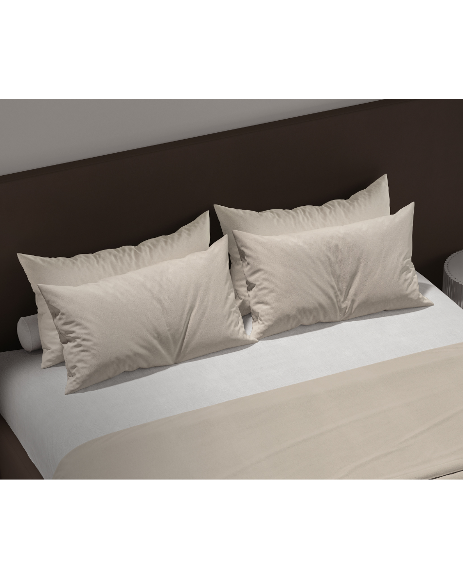 Pearl Frost 400TC Satin Cotton Bedsheet in Ivory White