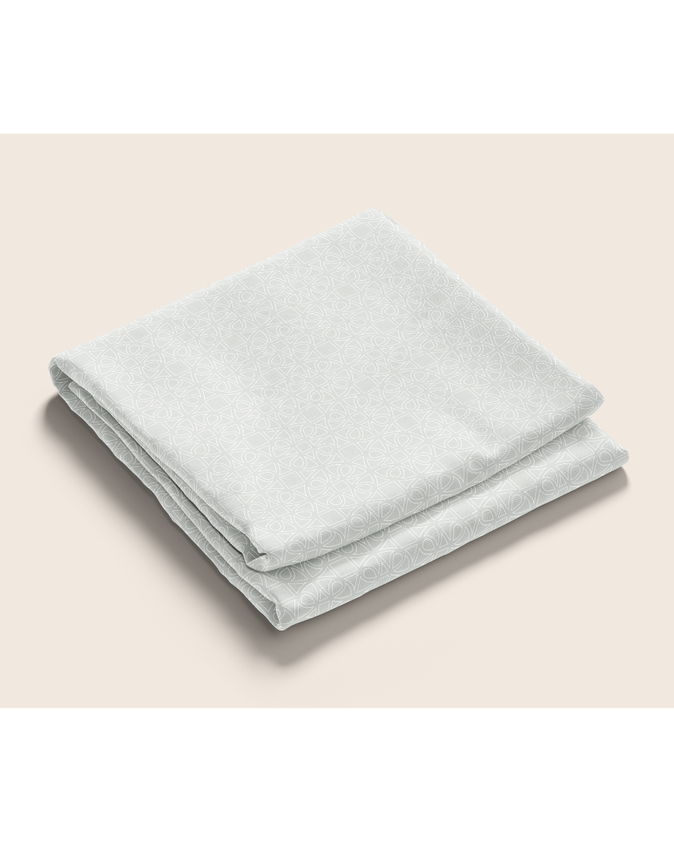 Veil 300TC Satin Cotton Bedsheet in Light grey