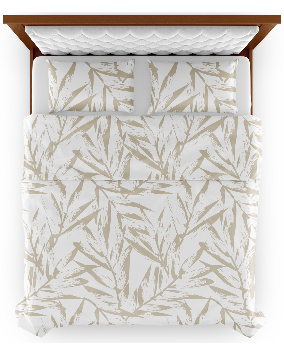 Birch 300TC Satin Cotton Bedsheet in Beige